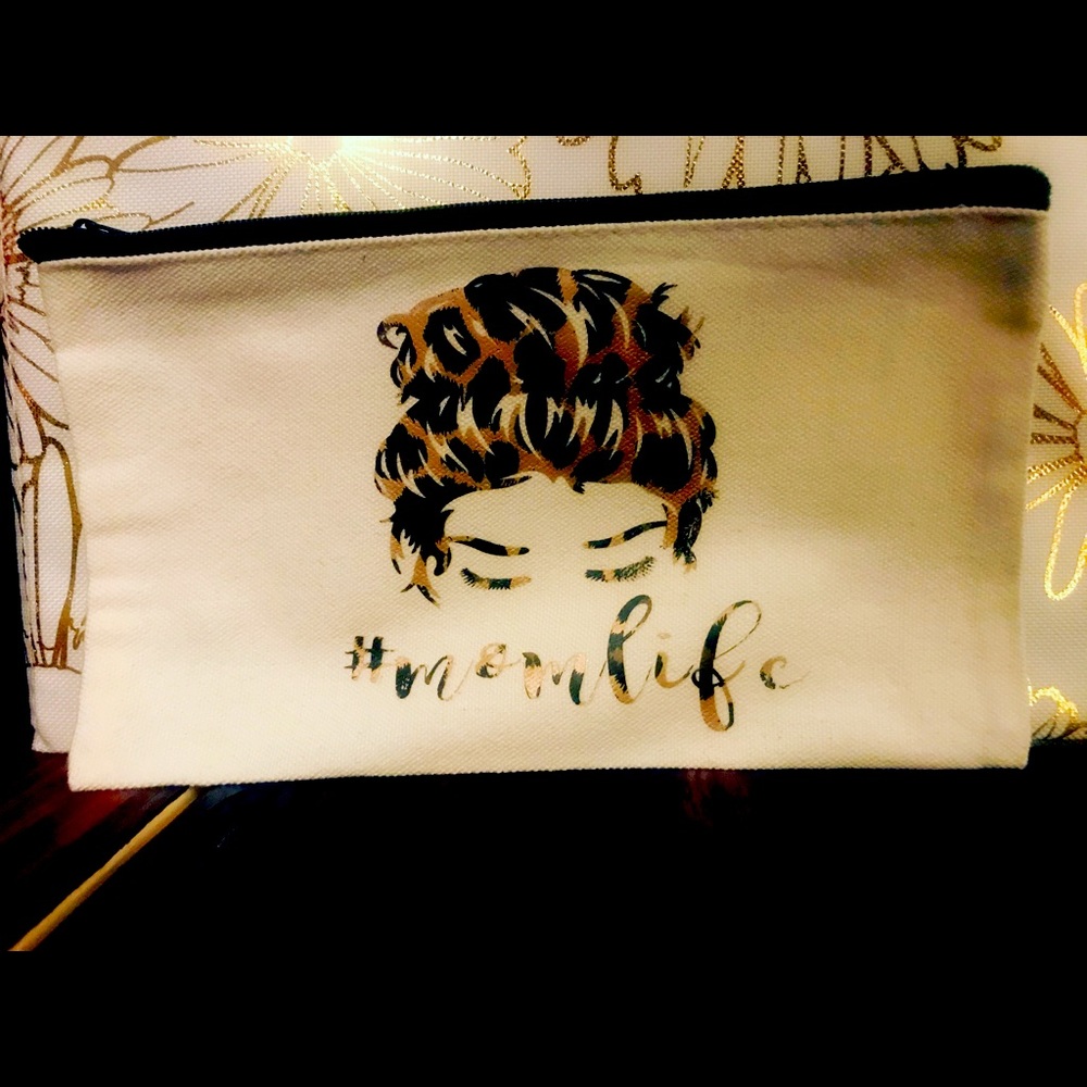 Custom canvas cosmetic bag